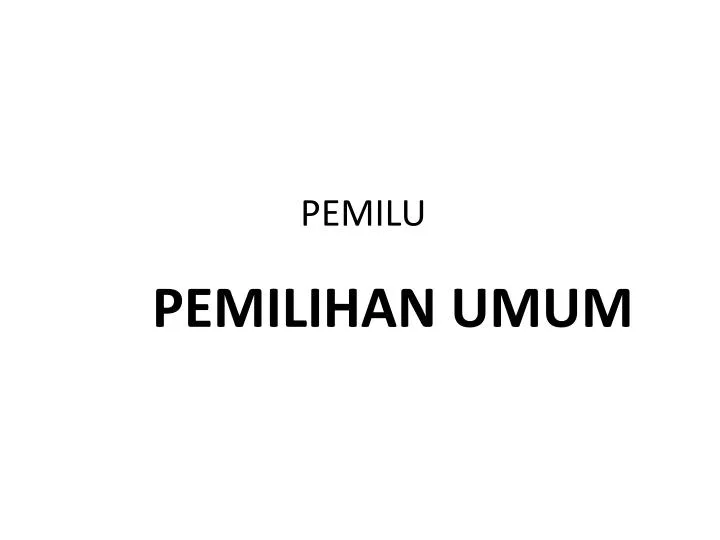 pemilu