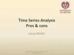 Time Series Analysis Pros &amp; cons - slide 1