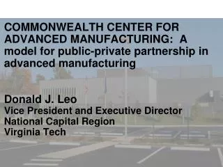 CCAM is a collaborative public-private partnership between industry, academia, and government