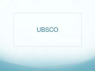 UBSCO