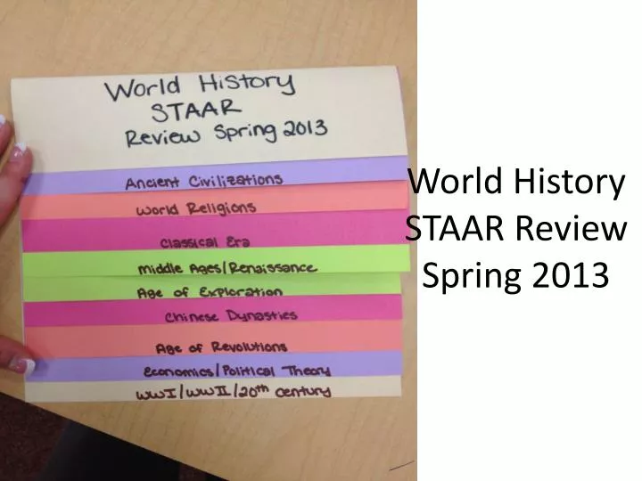 world history staar review spring 2013