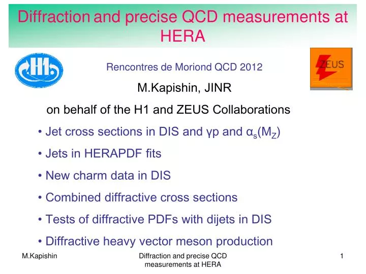 diffraction and precise qcd measurements at hera