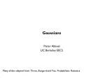 Gaussians Pieter Abbeel UC Berkeley EECS - slide 1