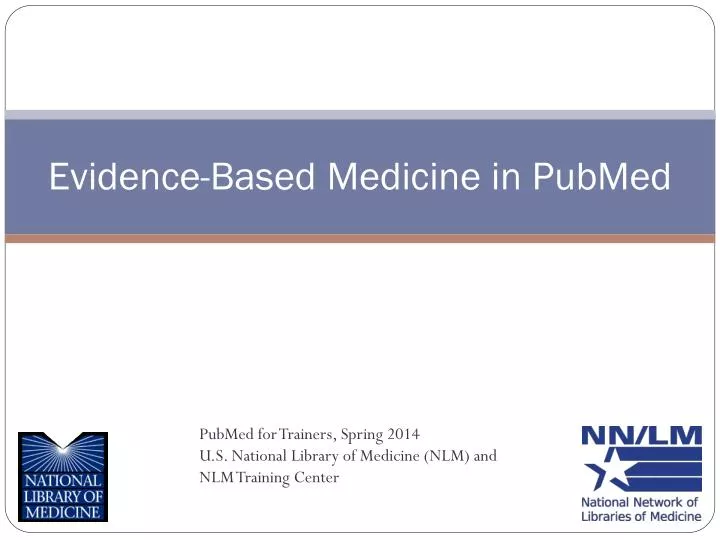 evidence based medicine in pubmed