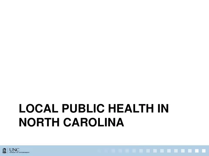 local public health in north carolina