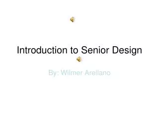 Introduction to Senior Design