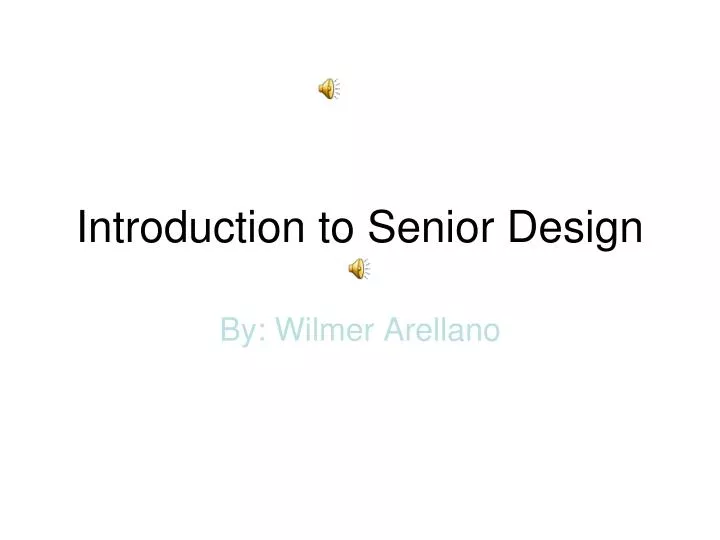 introduction to senior design