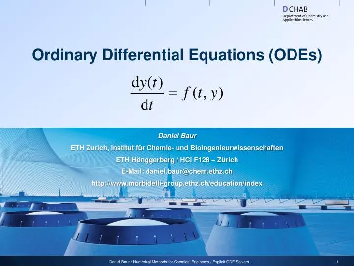 ordinary differential equations odes