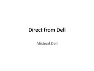 Direct from Dell