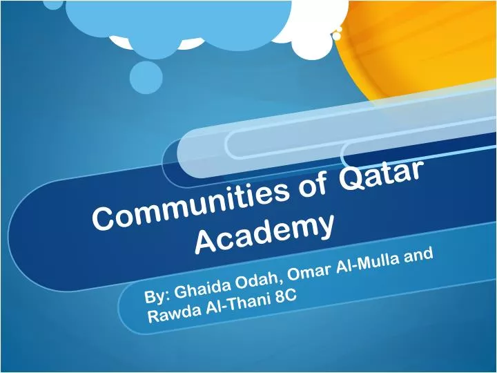 communities of qatar academy
