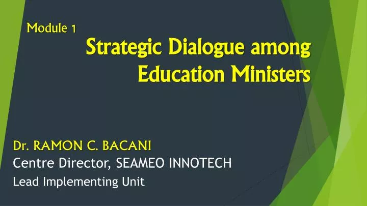 strategic dialogue among education ministers