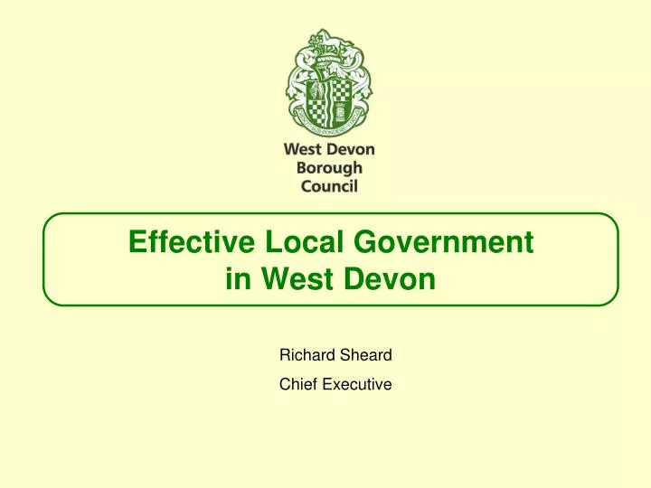 effective local government in west devon