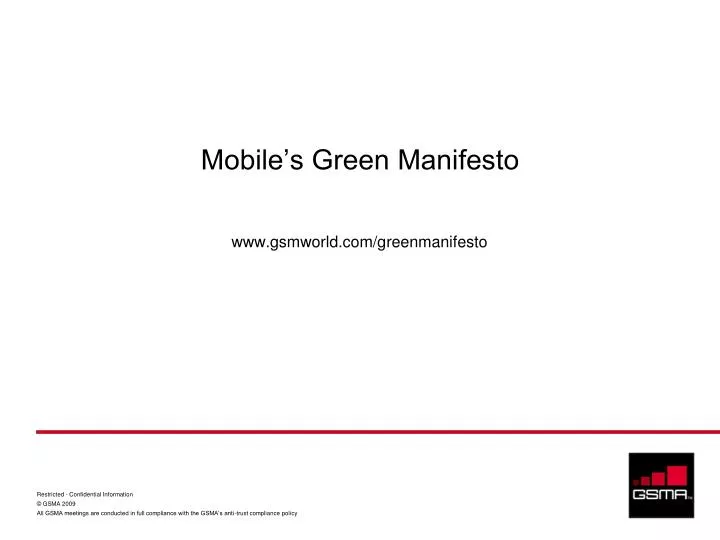 mobile s green manifesto