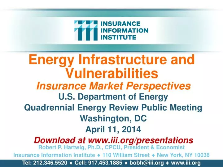 energy infrastructure and vulnerabilities insurance market perspectives