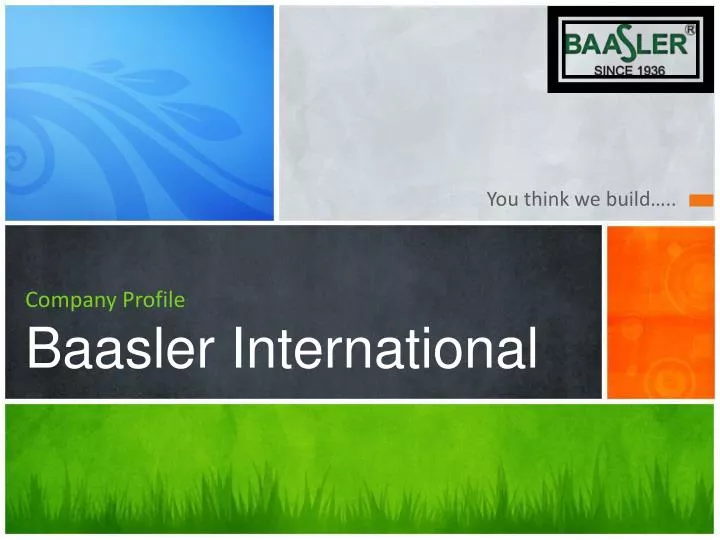 company profile baasler international