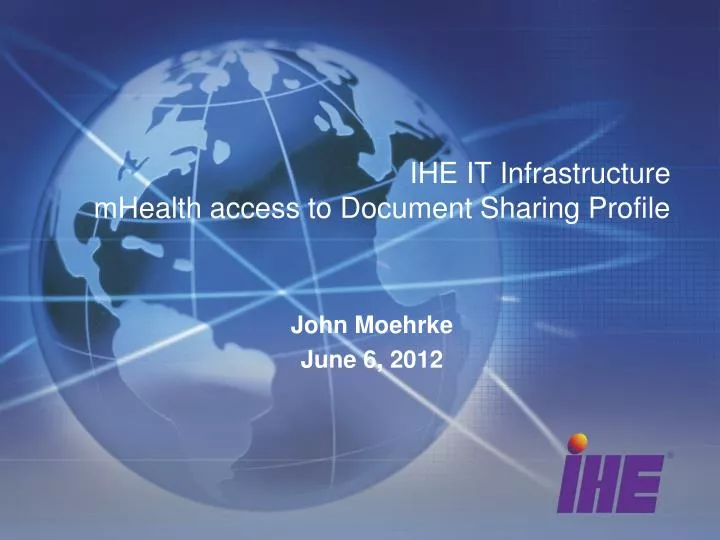 ihe it infrastructure mhealth access to document sharing profile