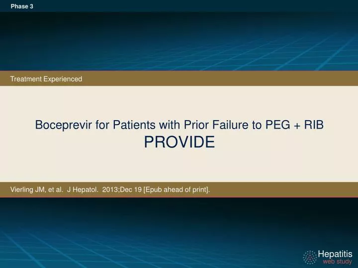 boceprevir for patients with prior failure to peg rib provide