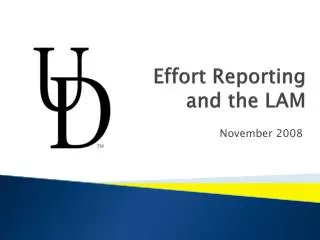 Effort Reporting and the LAM