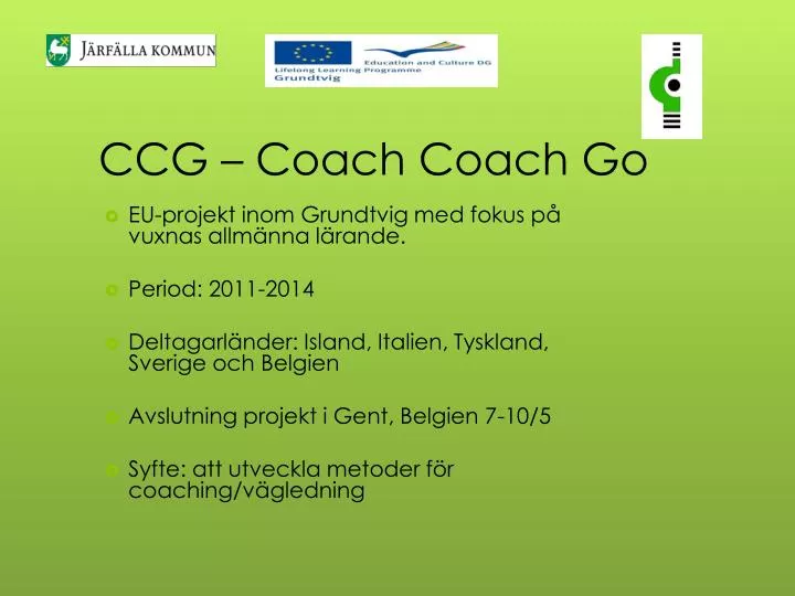 ccg coach coach go