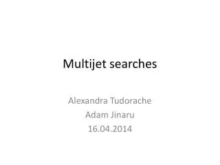 Multijet searches