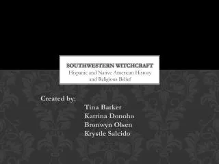 Southwestern witchcraft