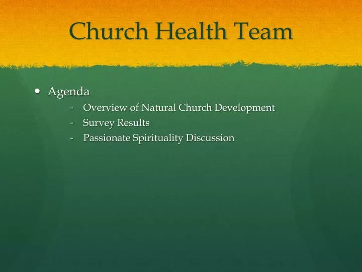 church health team