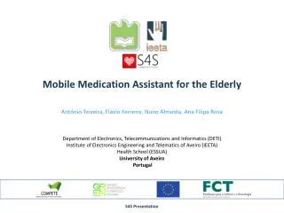 Mobile Medication Assistant for the Elderly