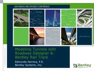 Modeling Tunnels with Roadway Designer &amp; Bentley Rail Track
