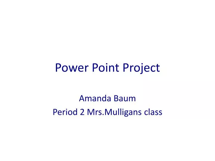 power point project