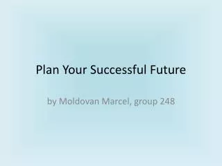 Plan Your Successful Future