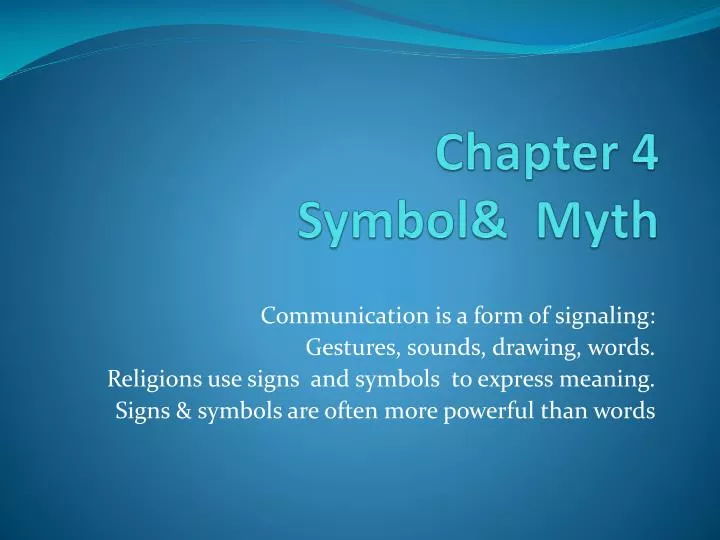 chapter 4 symbol myth