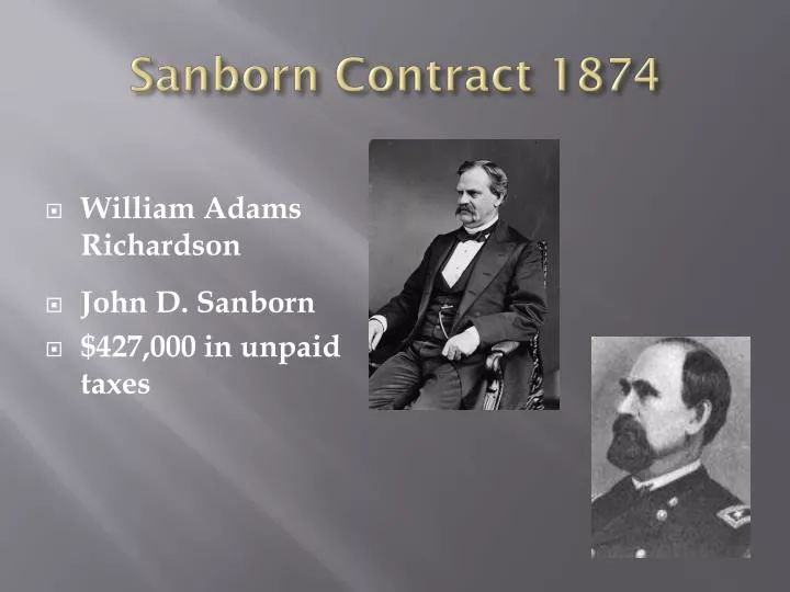 sanborn contract 1874