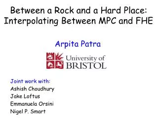 Between a Rock and a Hard Place: Interpolating Between MPC and FHE