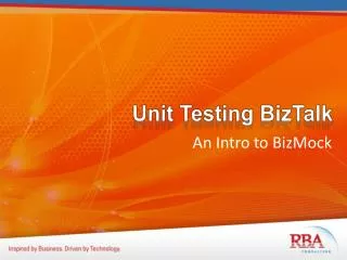 Unit Testing BizTalk