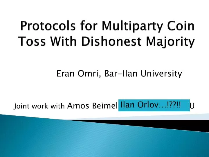 protocols for multiparty coin toss with dishonest majority