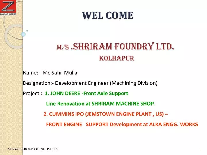 m s shriram foundry ltd kolhapur