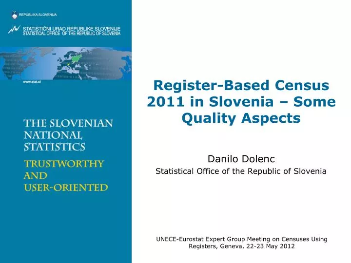 register based census 2011 in slovenia some quality aspects