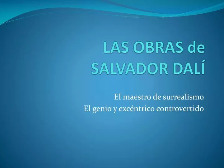 las obras de salvador dal