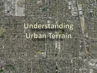 Understanding Urban Terrain