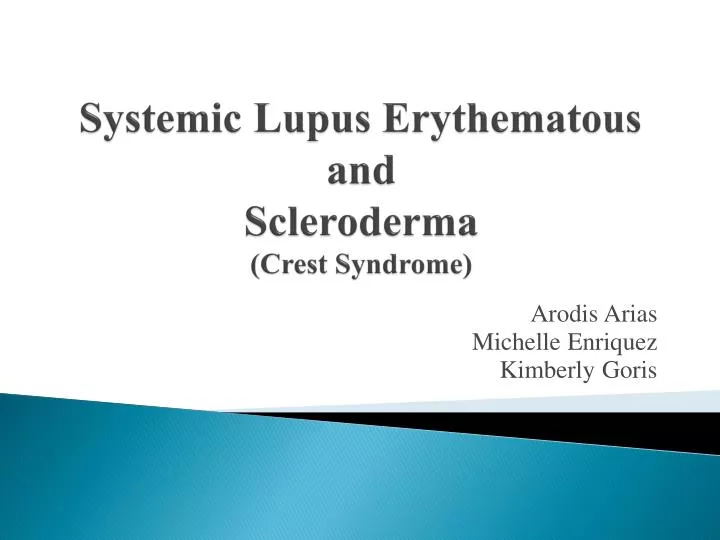 systemic lupus erythematous and scleroderma crest syndrome