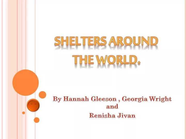 shelters around the world