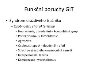 funk n poruchy git