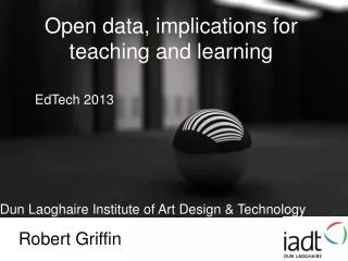 Open data, implications for teaching and learning
