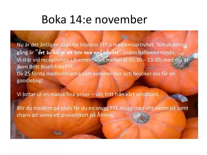 boka 14 e november