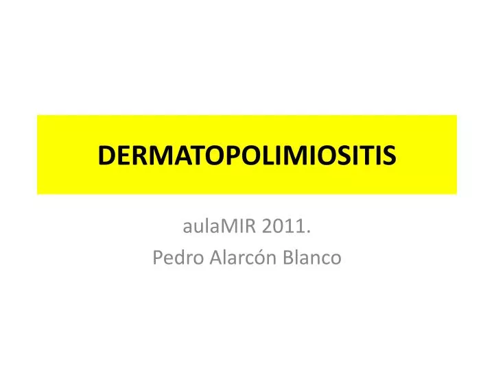 dermatopolimiositis