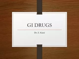 gi drugs