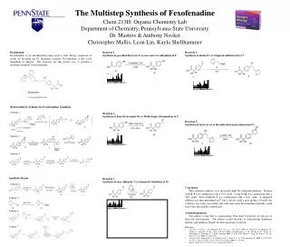 The Multistep Synthesis of Fexofenadine