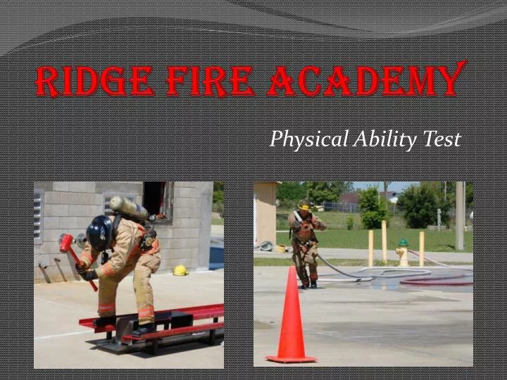 ridge fire academy