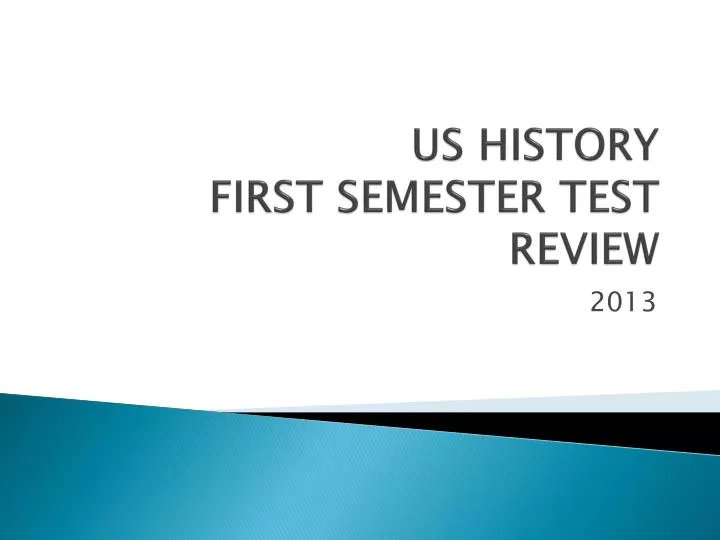 us history first semester test review
