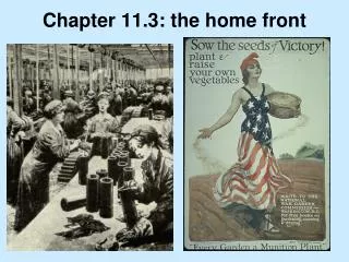 Chapter 11.3: the home front